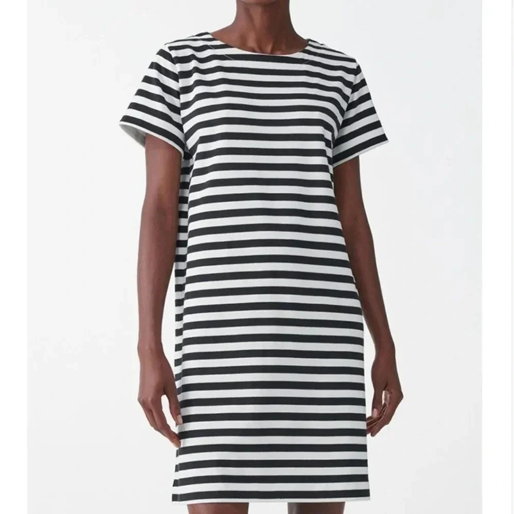 COS striped tshirt dress
